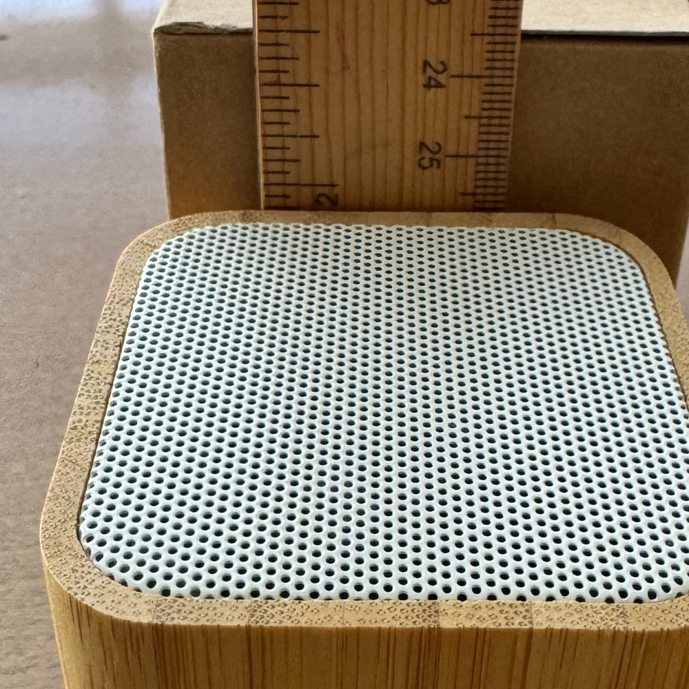 Bamboo Wireless Light-Up Speaker - Natural and Gray - Picture 7 of 8